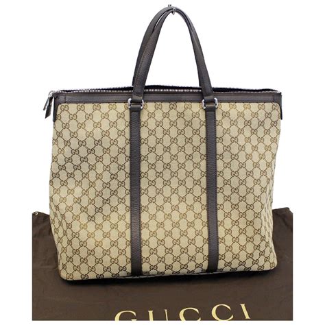 gucci canvas travel bag|Gucci canvas tote bag free.